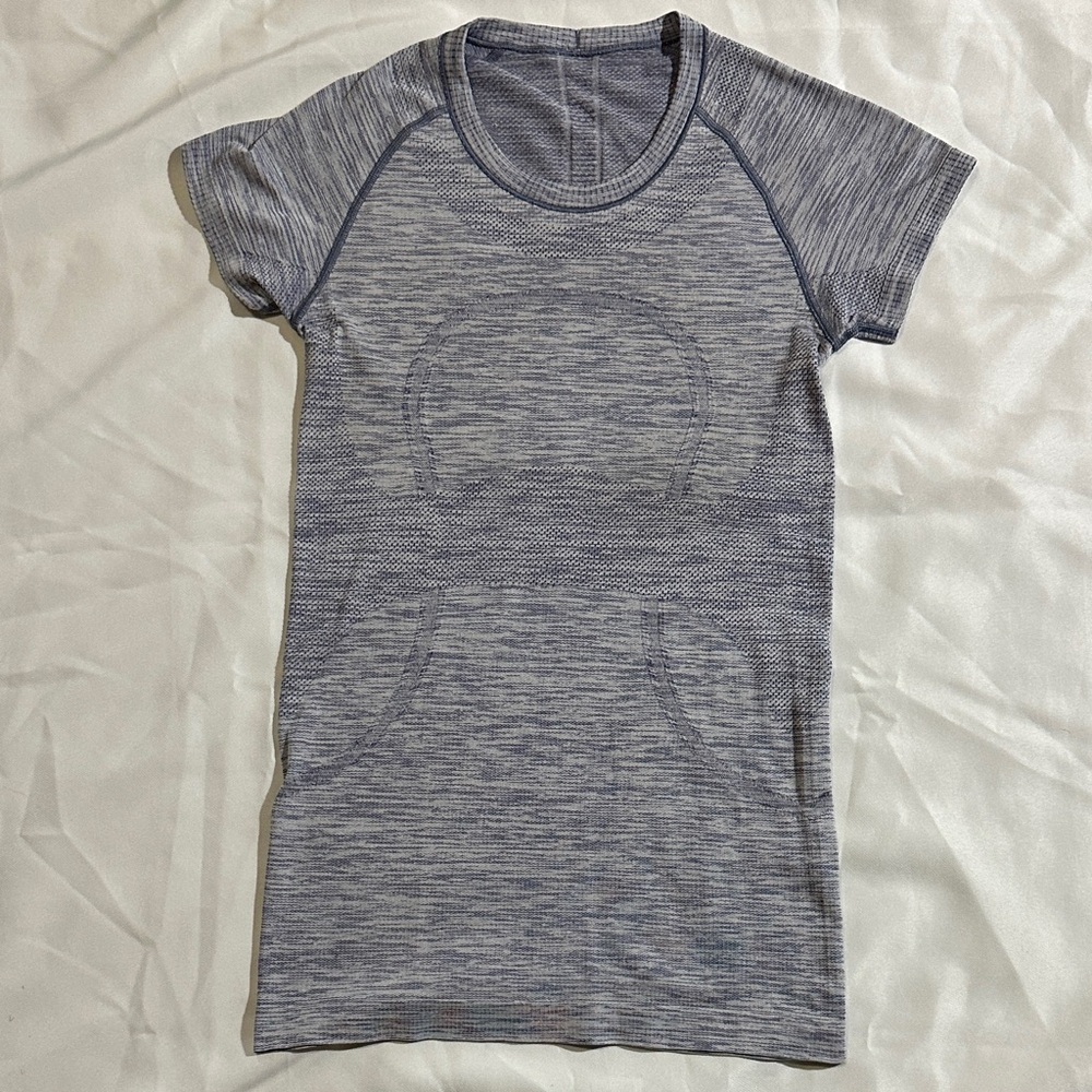 Blue Short Sleeve Lululemon Swiftly Top